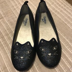 Oshkosh glitter kitty flats